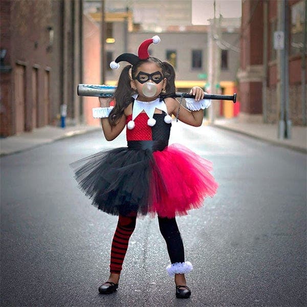 Harley Quinn Inspired Girls Tutu Dress