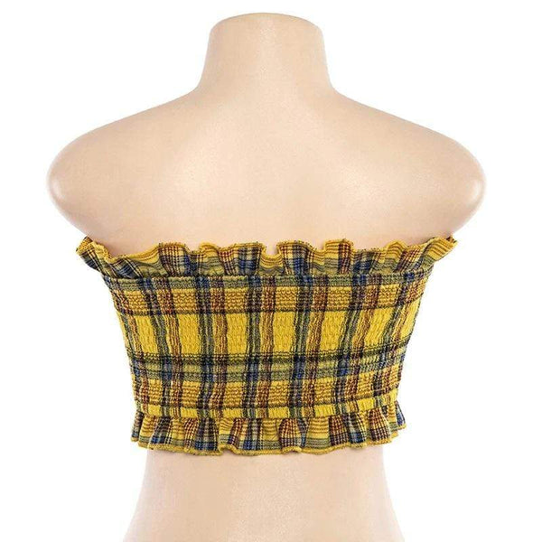 Crave Tartan Crop Top