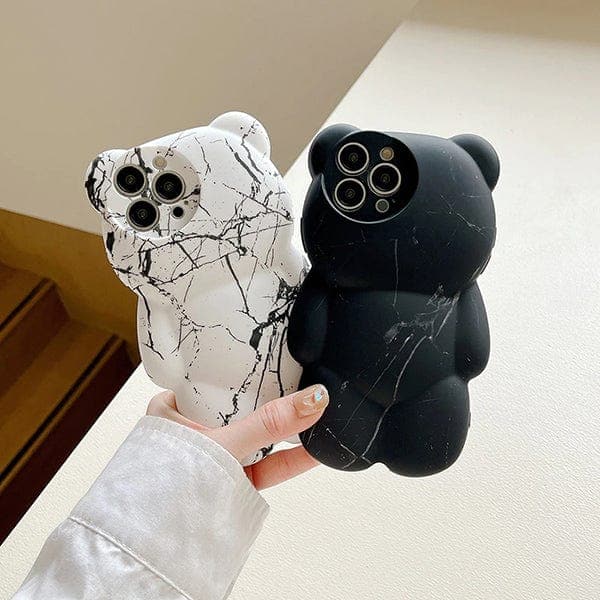 Marble Bear Phone Case