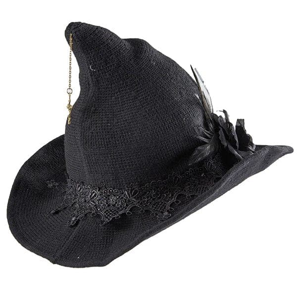 Gothic Black Witch Hat