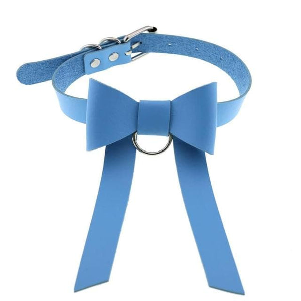 Bowknot Leather Choker