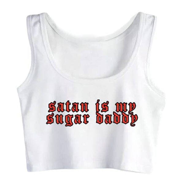 Satan Sugar Daddy Crop Top