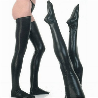 Blackout Leather Stockings