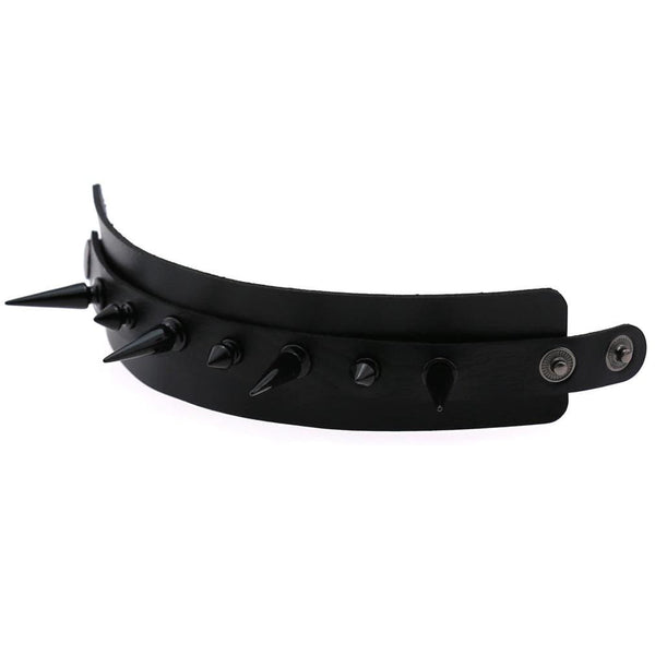 Punk Spike Leather Bracelet