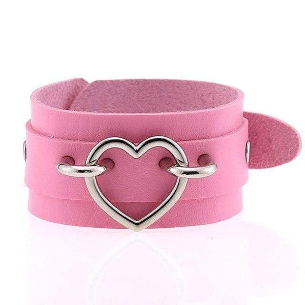 Gothic Locked Heart Bracelet