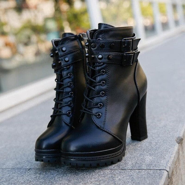 Rivet Rider Gothic Boots
