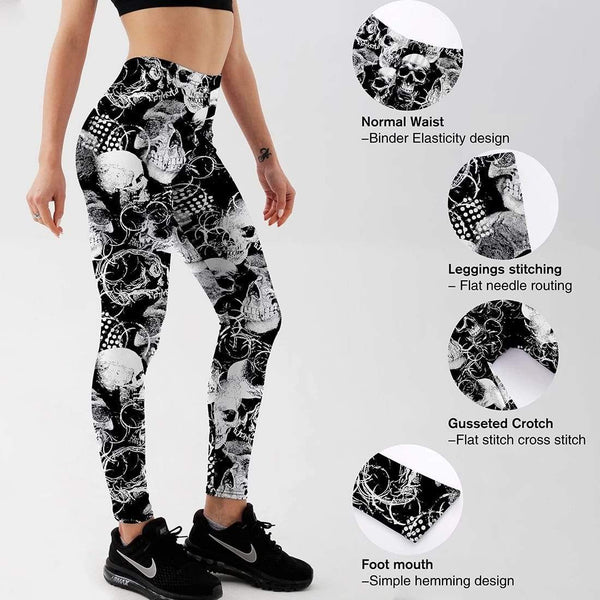 Skull Gang Printed Leggings