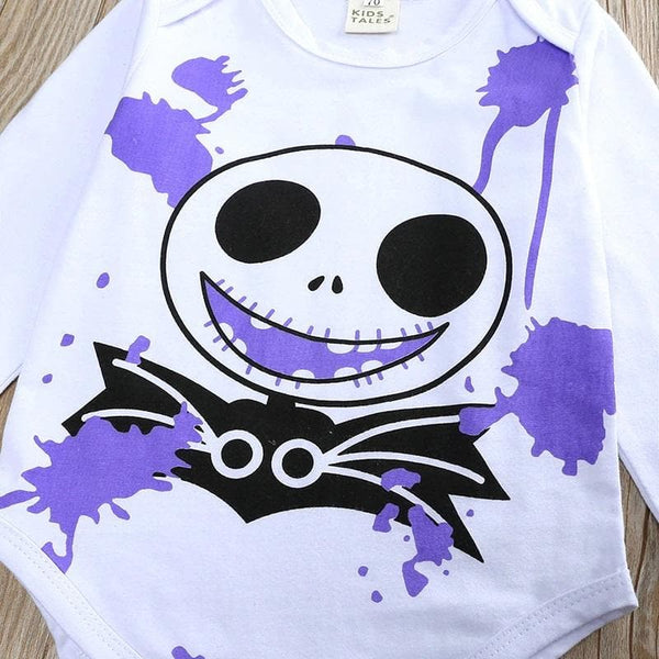 Baby Skull Long Sleeved Romper Set