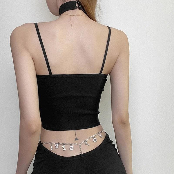 Melancholia Halter Crop Top