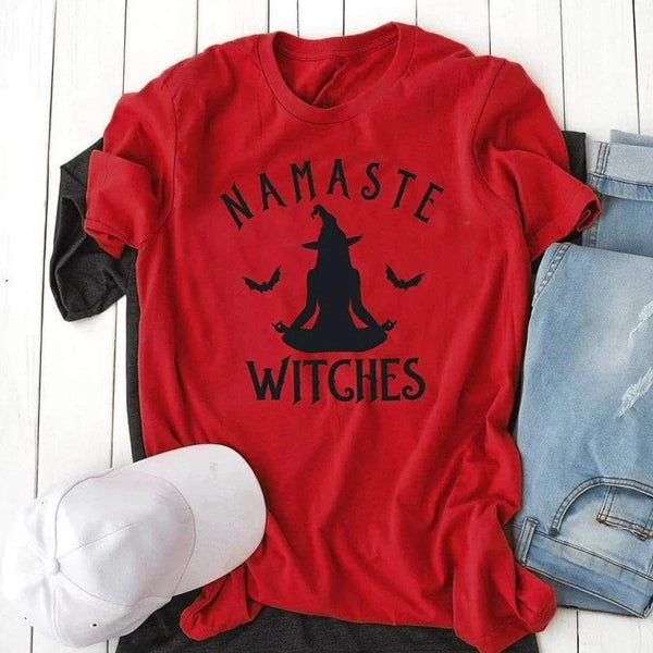 Namaste Witches Cotton Gothic Shirt