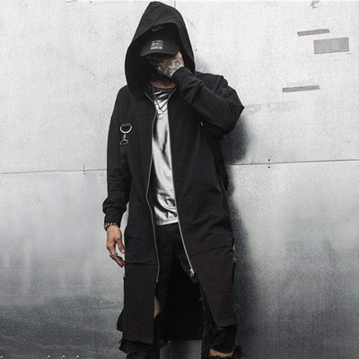 Blackout Streetwear Trench Coat