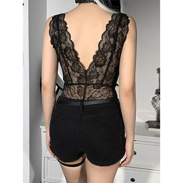 Angel Kiss Floral Lace Bodysuit