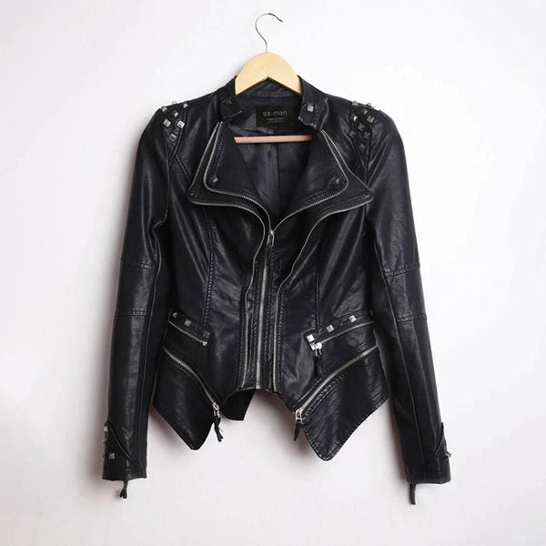 Jean Rider Faux Leather Jacket