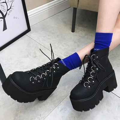 Elegant Black Gothic Boots