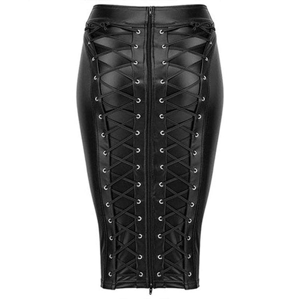 Flawless Gal Bodycon Skirt Goth Skirt Gothic Babe Co 2241