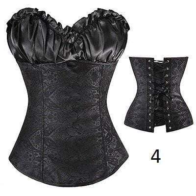 Plastic Boned Gothic Waist Trainer Corsets