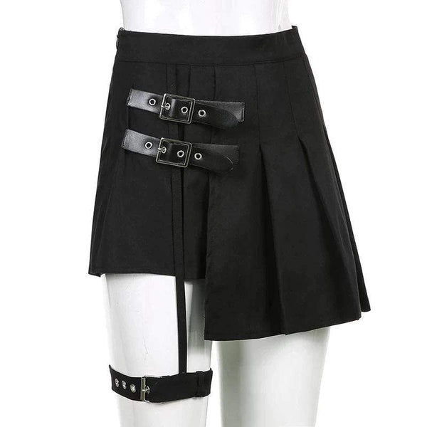 Expulsion Pleated Mini Skirt