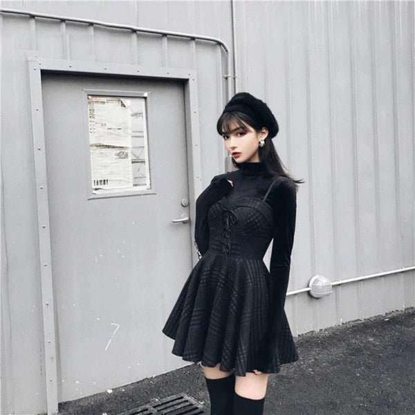 Untamed Goth Mini Dress