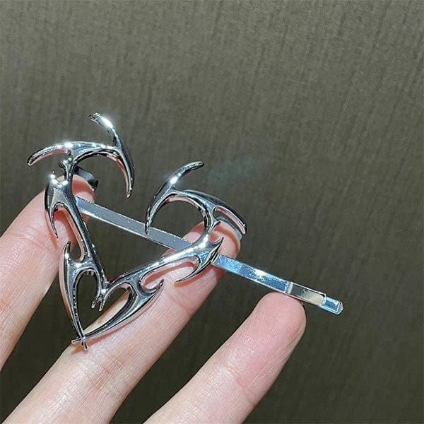 Minimalist Silver Metal Hairpins