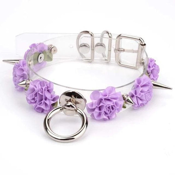 Kawaii Flower And Spike Choker