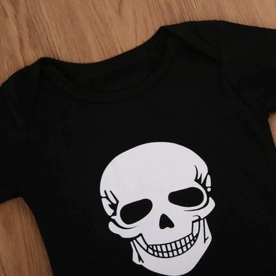 Classic Skull Goth Baby Clothes Set