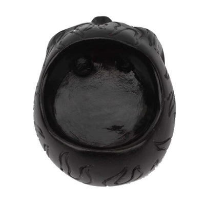 Black Skull Candle Holder