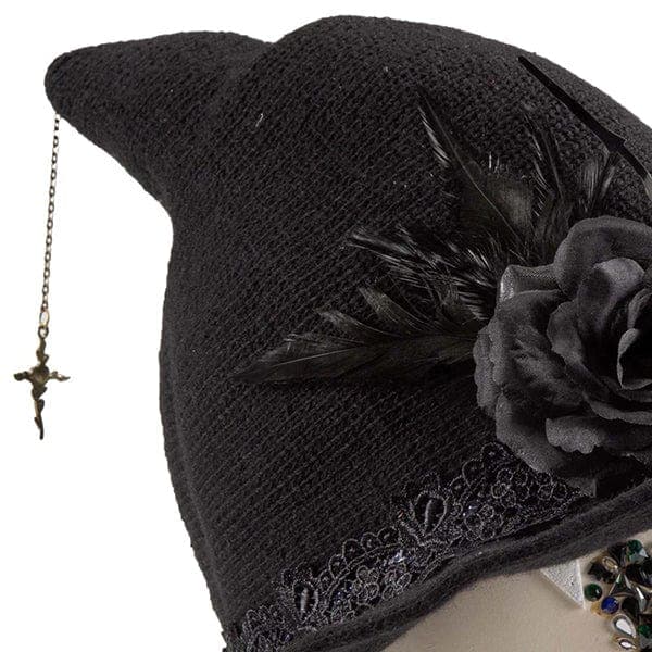 Gothic Black Witch Hat