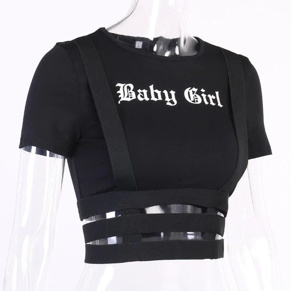 Baby Girl Gothic Crop TopBaby Girl Gothic Crop Top