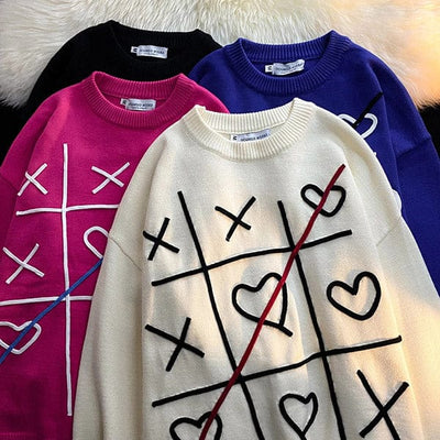 Tic Tac Toe Knitted Sweater