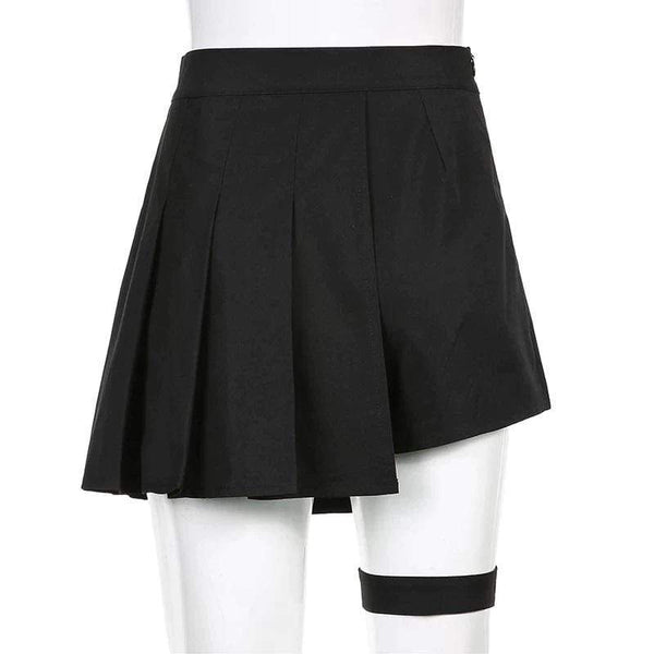 Expulsion Pleated Mini Skirt