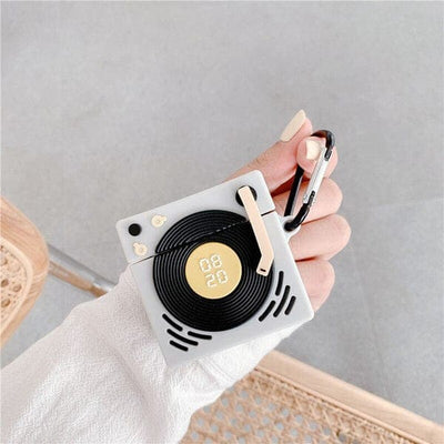 Retro Gramophone Airpods Silicone Case