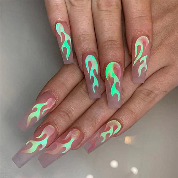 Flame Art Nail Sticker