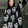 Heart Fringe Sweater