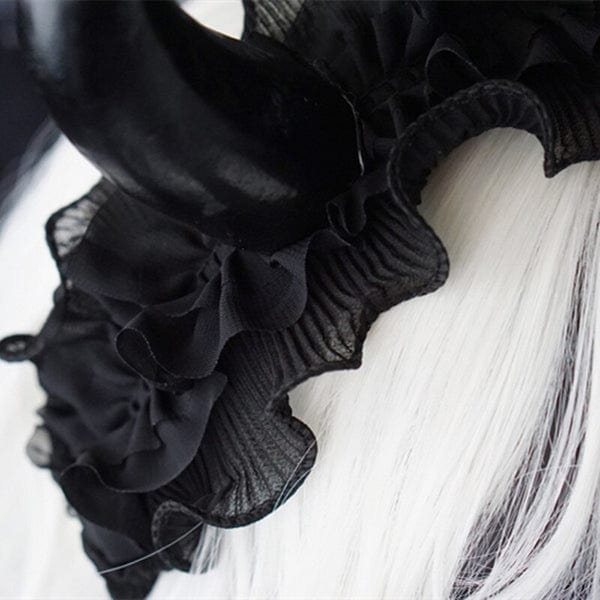 Devil Maiden Horn Ruffled Headband