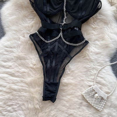 Chain To You Mesh Bodysuit