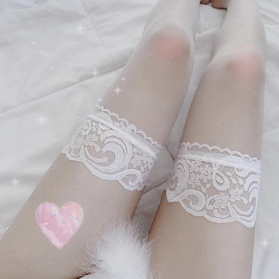 Pure Sincerity Bow Stockings