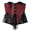 Faux Leather Red Punk Corset