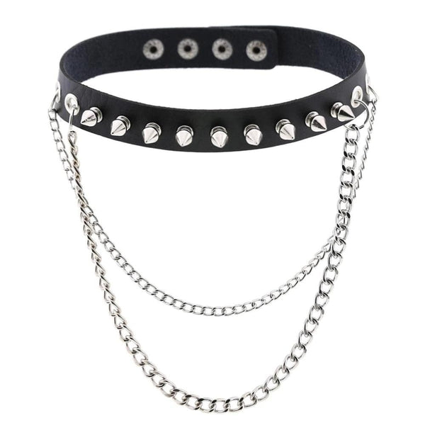 Emo Punk Chained Choker