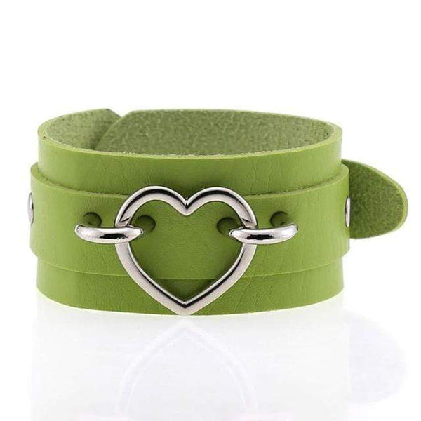 Gothic Locked Heart Bracelet