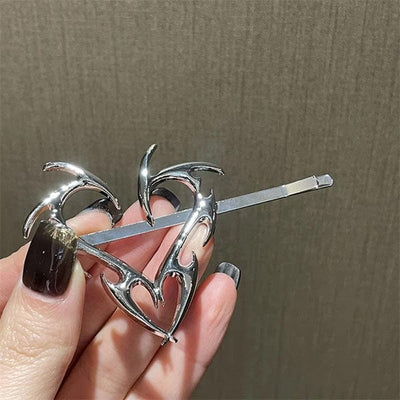 Minimalist Silver Metal Hairpins