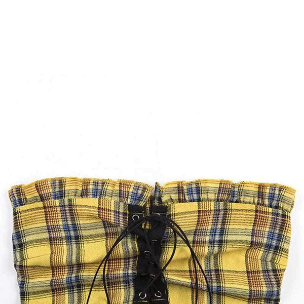 Crave Tartan Crop Top