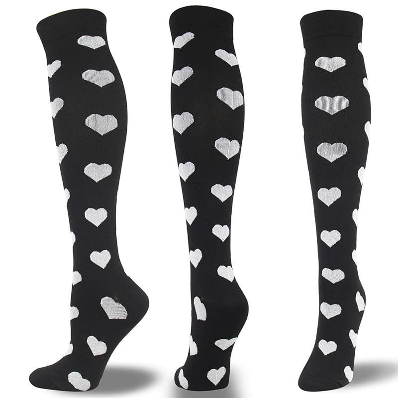 Gothic Black Compression Socks | Goth Socks - Gothic Babe Co