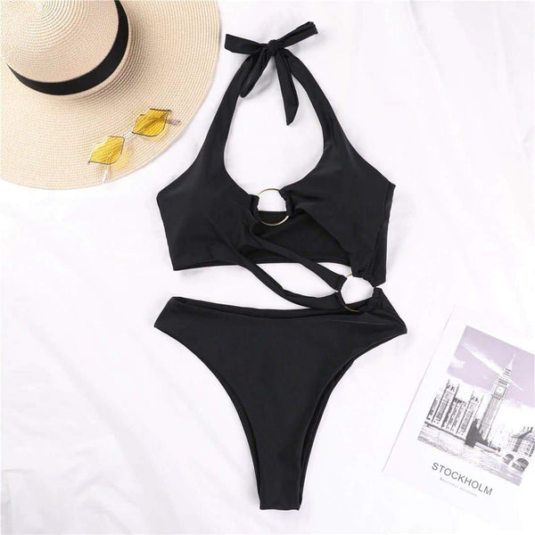 Black Aqua Gothic Swimsuit