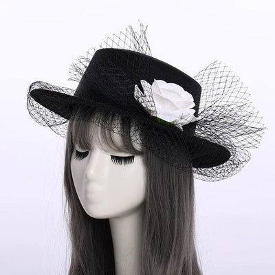 Vintage Black Veil Hat