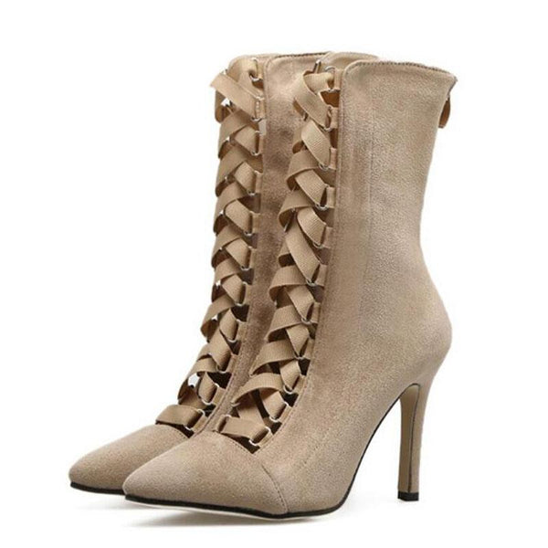 Flashy Gladiator High Heel Boots