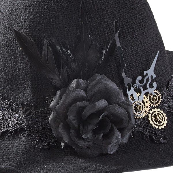 Gothic Black Witch Hat