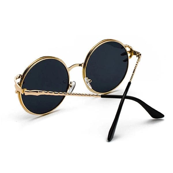 Skull Claw Round Sunglasses