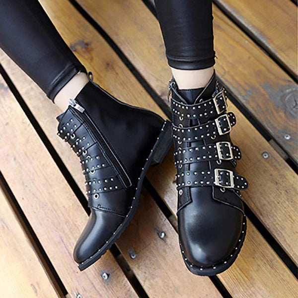 Gothic Buckle Boots