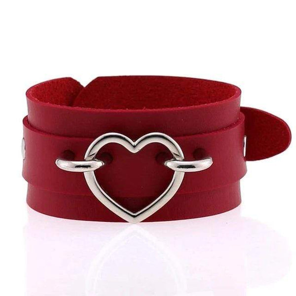 Gothic Locked Heart Bracelet