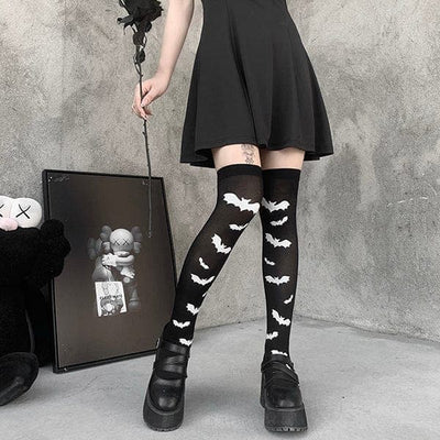 Nocturnal Being Thigh High Socks